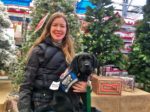 Chanda and Kestrel with Xmas trees