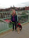 Liz and Falko on city bridge