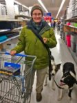 Melanie and Winston and Jacob with cart