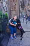 Michelle and Castle at Hogwarts