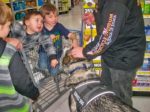 Nick and Tanka with cart kids